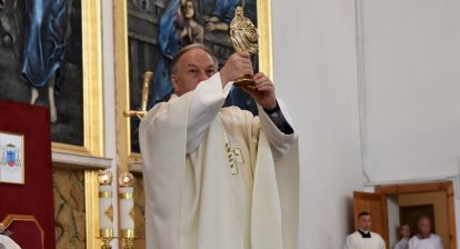 Relikwie i pomnik kard. Wyszyńskiego w Grudziądzu