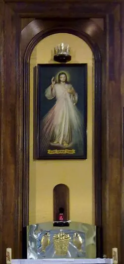 Obraz Jezusa Miłosiernego w toruńskim sanktuarium
