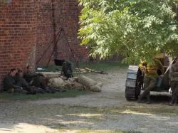 Inscenizacja Cudu nad Wisłą w Toruniu /fot. ks. Paweł Borowski/