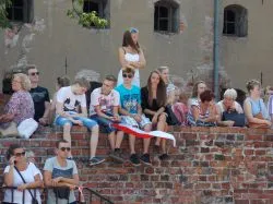 Inscenizacja Cudu nad Wisłą w Toruniu /fot. ks. Paweł Borowski/