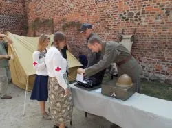 Inscenizacja Cudu nad Wisłą w Toruniu /fot. ks. Paweł Borowski/