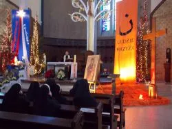 Pożegnanie symboli ŚDM w diecezjalnym sanktuarium Miłosierdzia Bożego w Toruniu