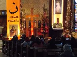 Pożegnanie symboli ŚDM w diecezjalnym sanktuarium Miłosierdzia Bożego w Toruniu