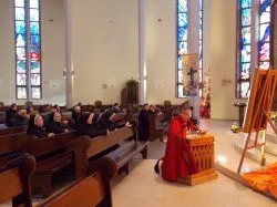 Pożegnanie symboli ŚDM w diecezjalnym sanktuarium Miłosierdzia Bożego w Toruniu