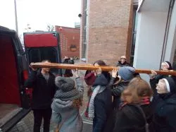 Pożegnanie symboli ŚDM w diecezjalnym sanktuarium Miłosierdzia Bożego w Toruniu