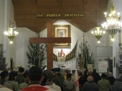 Symbole ŚDM w Grudziądzu-Strzemięcinie