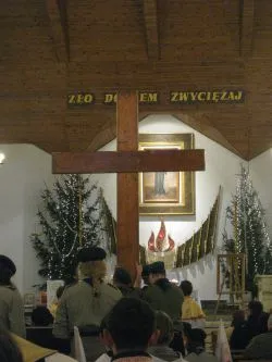 Symbole ŚDM w Grudziądzu-Strzemięcinie