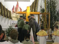 Symbole ŚDM w Grudziądzu-Strzemięcinie
