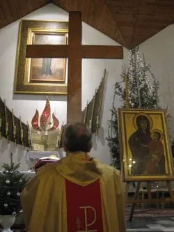 Symbole ŚDM w Grudziądzu-Strzemięcinie