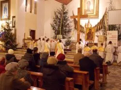 Symbole ŚDM w Grudziądzu-Strzemięcinie