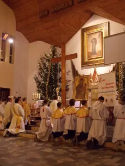 Symbole ŚDM w Grudziądzu-Strzemięcinie