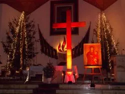 Symbole ŚDM w Grudziądzu-Strzemięcinie