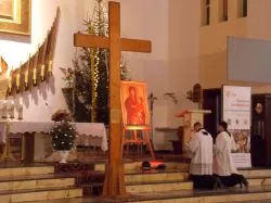Symbole ŚDM w Grudziądzu-Strzemięcinie