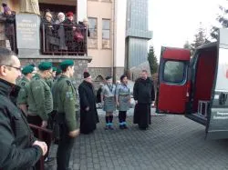 Symbole ŚDM w Grudziądzu-Strzemięcinie