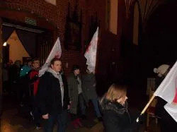 Symbole ŚDM w parafii pw. św. Mikołaja w Grudziądzu