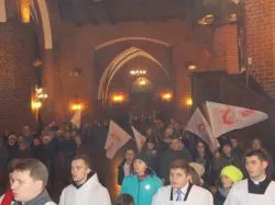 Symbole ŚDM w parafii pw. św. Mikołaja w Grudziądzu
