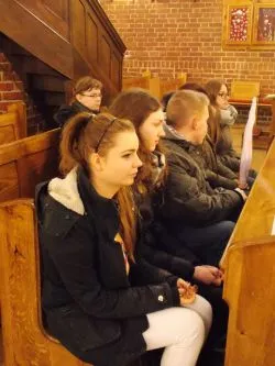 Symbole ŚDM w parafii pw. św. Mikołaja w Grudziądzu