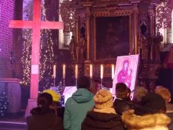 Symbole ŚDM w parafii pw. św. Mikołaja w Grudziądzu
