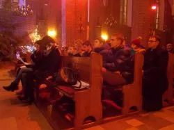 Symbole ŚDM w parafii pw. św. Mikołaja w Grudziądzu