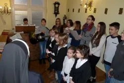 Symbole ŚDM w kaplicy Sióstr Elżbietanek w Grudziądzu