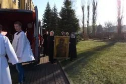 Symbole ŚDM w kaplicy Sióstr Elżbietanek w Grudziądzu