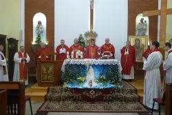 Symbole ŚDM w kaplicy Sióstr Elżbietanek w Grudziądzu