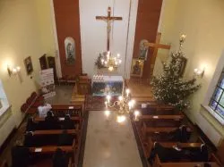 Symbole ŚDM w kaplicy Sióstr Elżbietanek w Grudziądzu