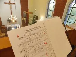 Symbole ŚDM w kaplicy Sióstr Elżbietanek w Grudziądzu