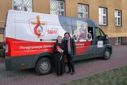 Symbole ŚDM w kaplicy Sióstr Elżbietanek w Grudziądzu