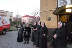 Symbole ŚDM w kaplicy Sióstr Elżbietanek w Grudziądzu