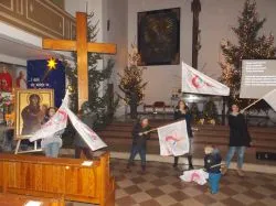 Symbole ŚDM w Działdowie
