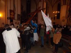 Symbole ŚDM w Brodnicy
