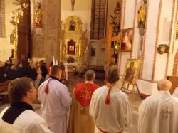 Symbole ŚDM w Brodnicy