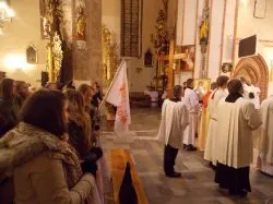 Symbole ŚDM w Brodnicy