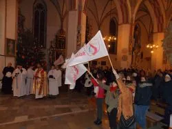 Symbole ŚDM w Brodnicy