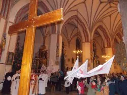 Symbole ŚDM w Brodnicy