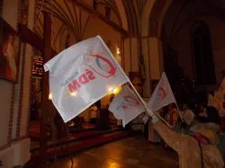 Symbole ŚDM w Brodnicy
