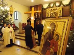 Symbole ŚDM w Wyższym Seminarium Duchownym w Toruniu