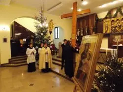 Symbole ŚDM w Wyższym Seminarium Duchownym w Toruniu