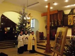 Symbole ŚDM w Wyższym Seminarium Duchownym w Toruniu