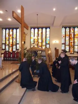 Symbole ŚDM w Wyższym Seminarium Duchownym w Toruniu