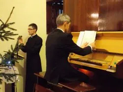 Symbole ŚDM w Wyższym Seminarium Duchownym w Toruniu