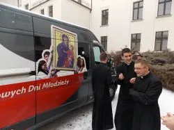 Symbole ŚDM w Wyższym Seminarium Duchownym w Toruniu