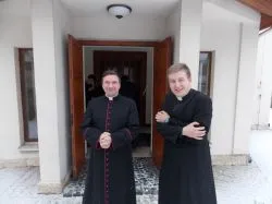 Symbole ŚDM w Wyższym Seminarium Duchownym w Toruniu