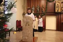 Symbole ŚDM w Wyższym Seminarium Duchownym w Toruniu