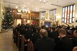 Symbole ŚDM w Wyższym Seminarium Duchownym w Toruniu