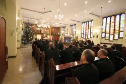Symbole ŚDM w Wyższym Seminarium Duchownym w Toruniu