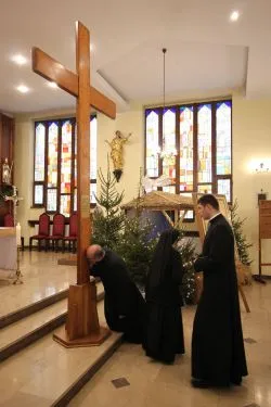 Symbole ŚDM w Wyższym Seminarium Duchownym w Toruniu