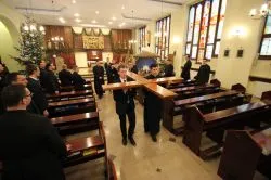Symbole ŚDM w Wyższym Seminarium Duchownym w Toruniu
