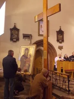 Symbole ŚDM w Kowalewie Pom.